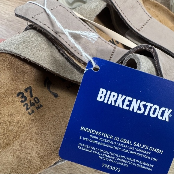 Birkenstock Uji Sandals Women’s 6-6.5 / EUR 37 Taupe Nubuck Suede Leather - Picture 13 of 13